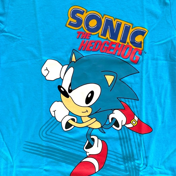 Kids Sonic The Hedgehog Sega Genesis T-Shirt - Size XXL (18) - NWT - Picture 2 of 3
